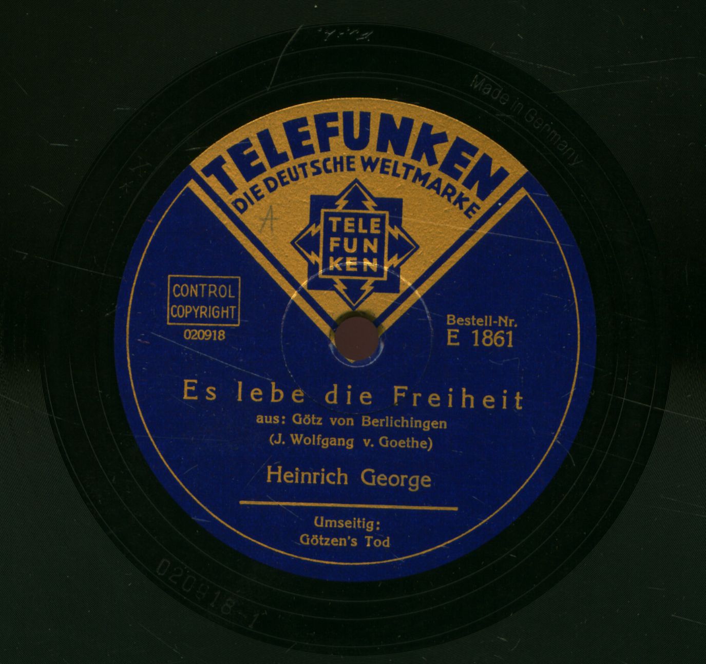 Es lebe die Freiheit [Hangfelvétel] aus: Gotz von Berlichingen